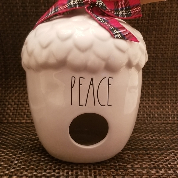 Rae Dunn Other - Rae Dunn "Peace" Round Acorn Ceramic Birdhouse NWT